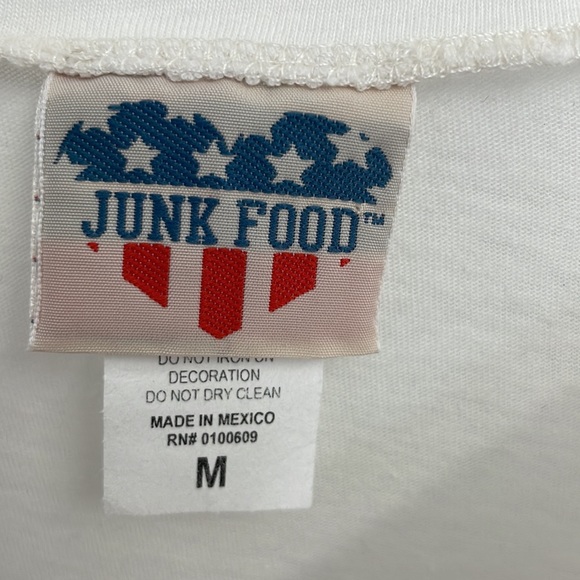 White/cream color short sleeve top by Junk Food size medium - Picture 2 of 6